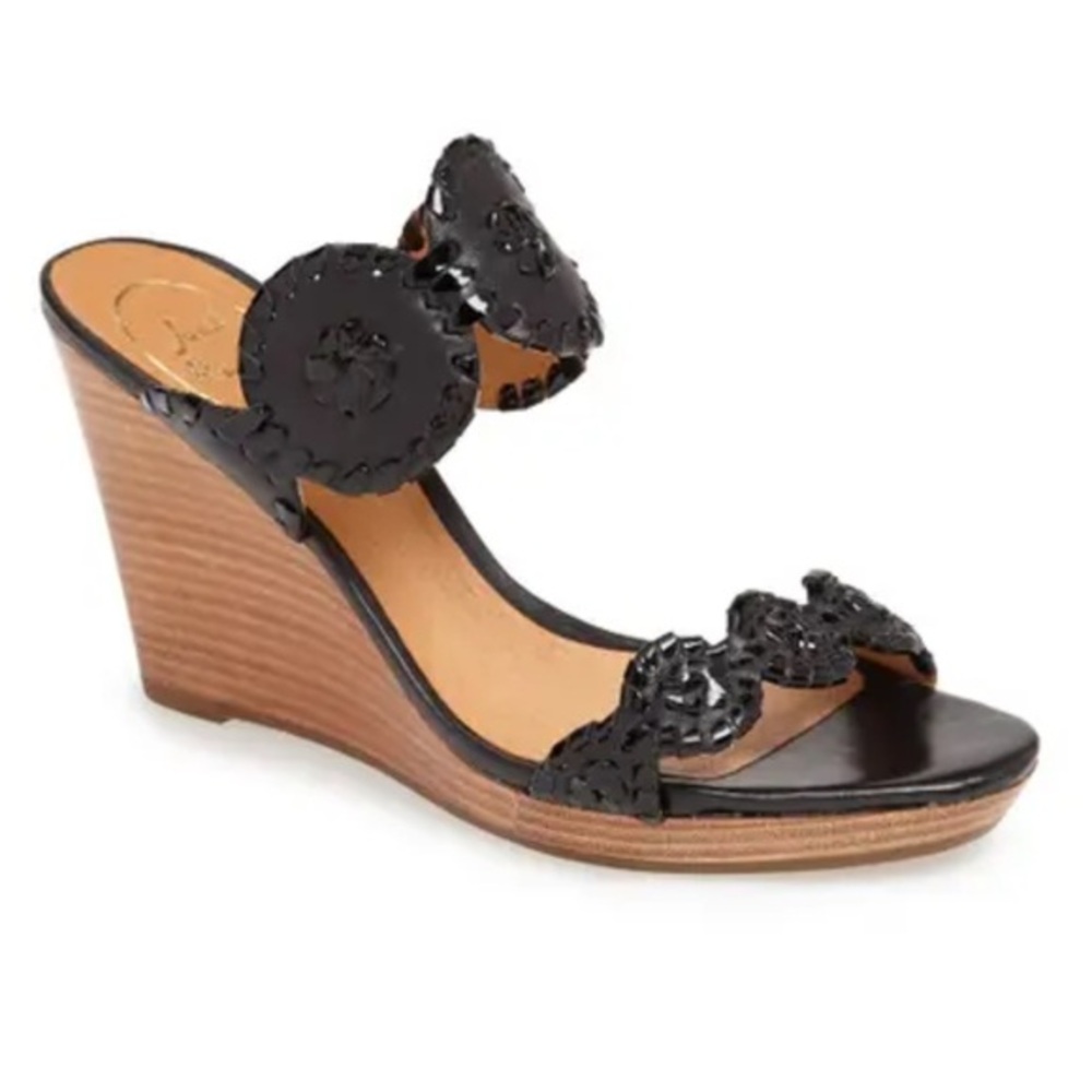 Jack Rogers Luccia Sandals Black Wedge